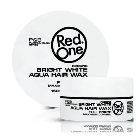 Red One Hair Styling Aqua Hair Wax Bright White 150ml